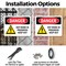 Signmission Hot Surface Sign, 10 in H x 14 in W, Plastic, Hot Work In Progress Keep Out OS-2PACK-DS-P-1014-L-1365 - alternate 9